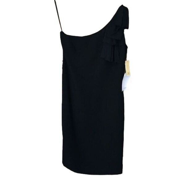 NEW Per Se Size 6 Little Black Dress One Shoulder Cocktail Event Wedding Small - Picture 1 of 7